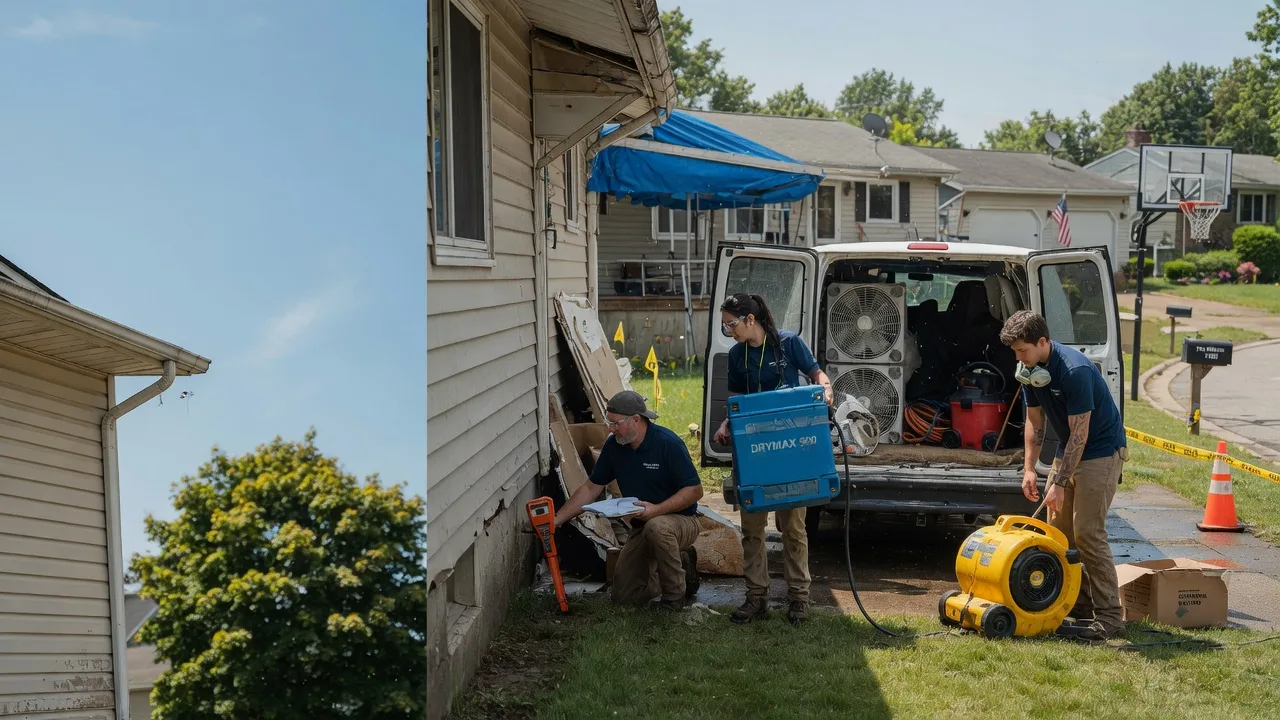 Ceiling Leak Cleanup in Belgium, WI near me